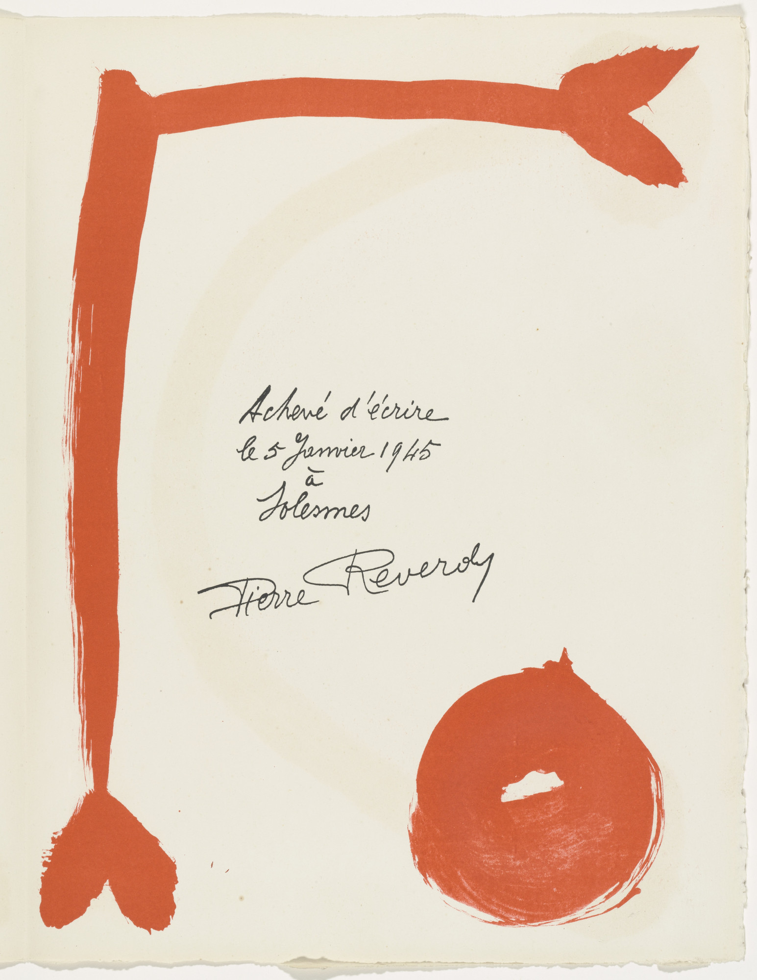 Pablo Picasso. Plate (page 119) from Le Chant des morts