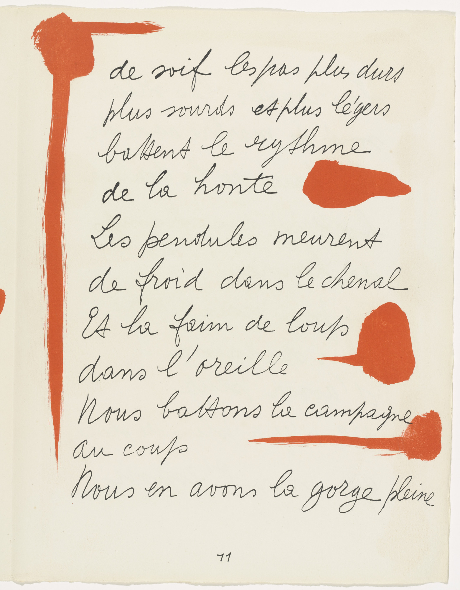 Pablo Picasso. In-text plate (page 11) from Le Chant des morts
