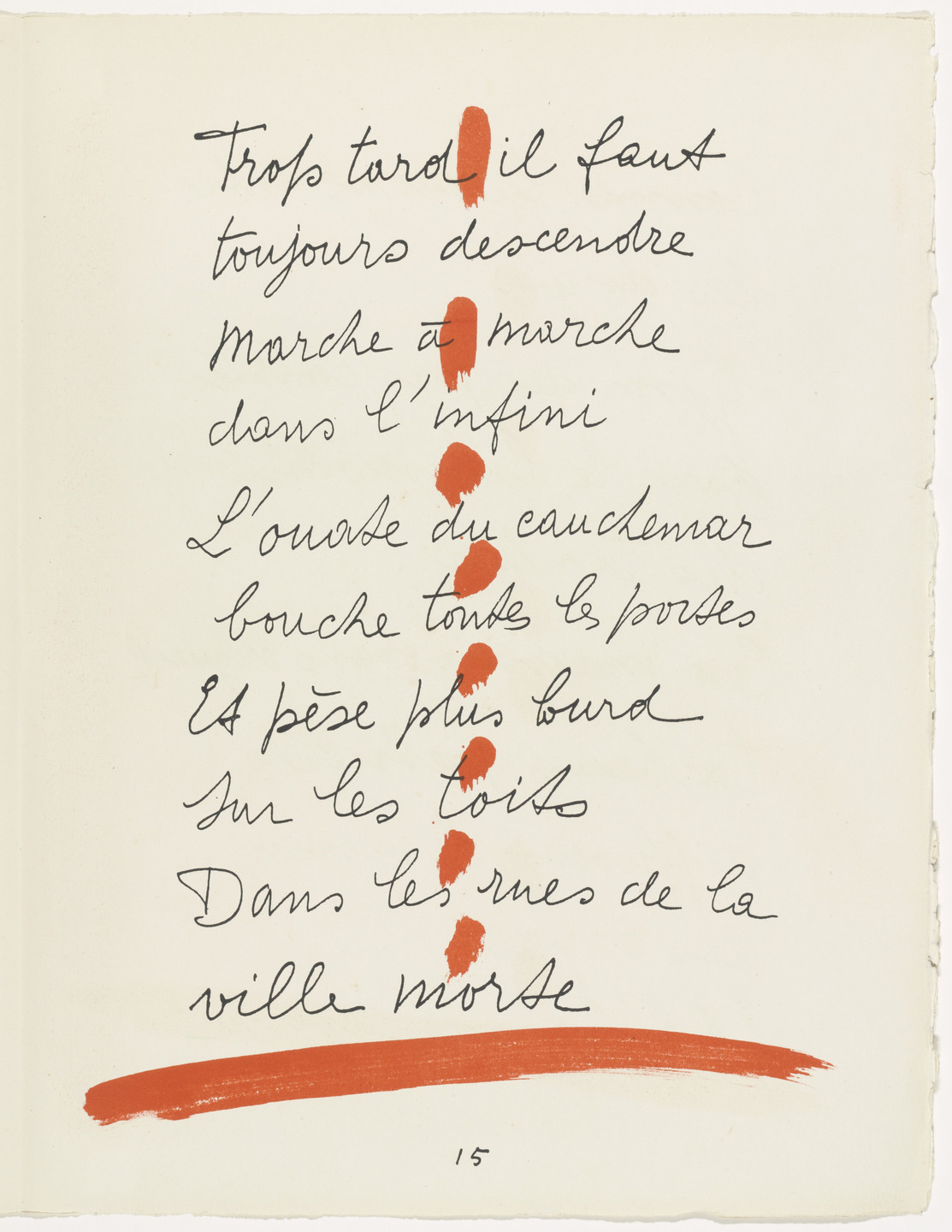 Pablo Picasso. In-text plate (page 15) from Le Chant des morts. 1945–48, published 1948