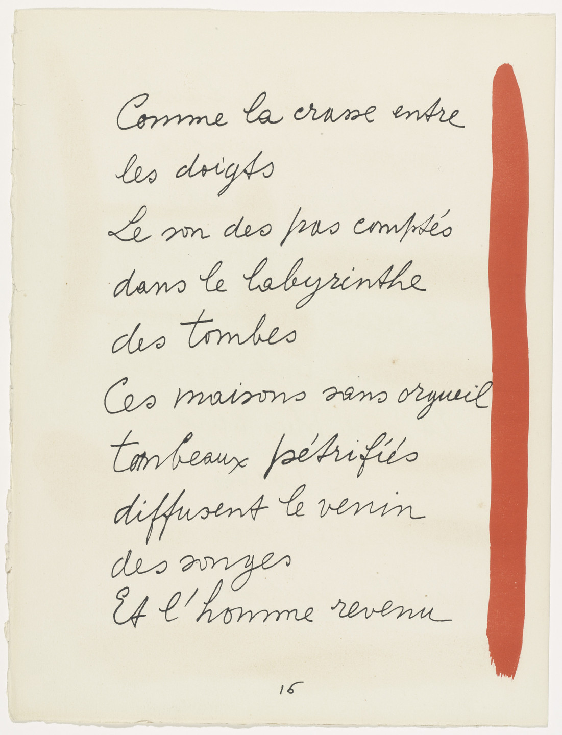 Pablo Picasso. In-text plate (page 16) from Le Chant des morts. 1945–48, published 1948