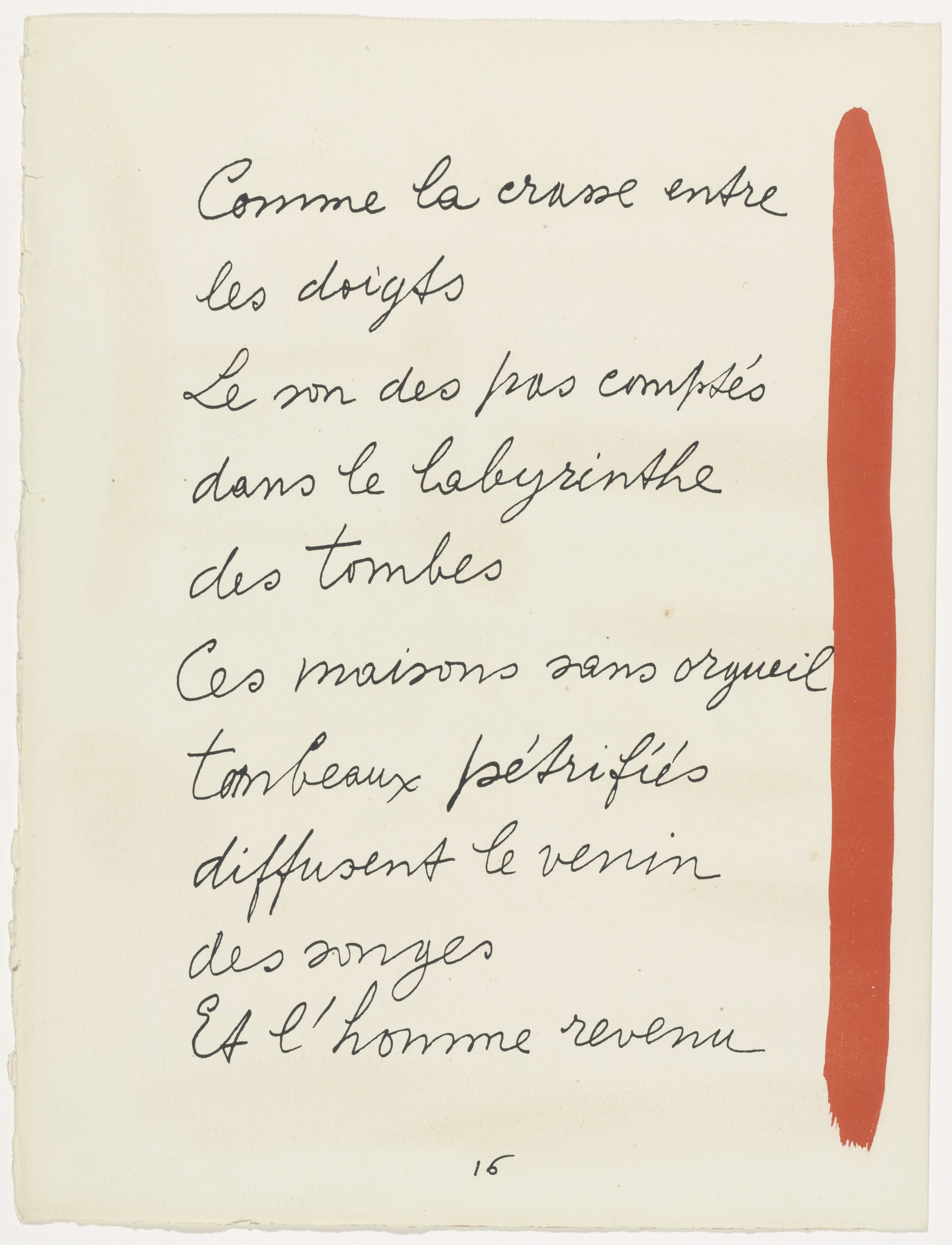 Pablo Picasso. In-text plate (page 16) from Le Chant des morts