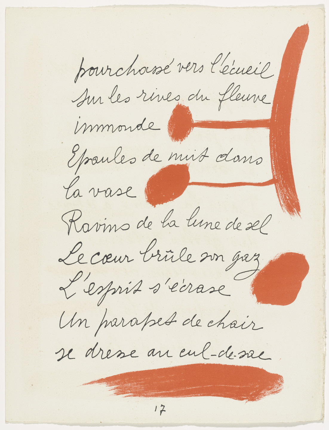 Pablo Picasso. In-text plate (page 17) from Le Chant des morts. 1945–48, published 1948