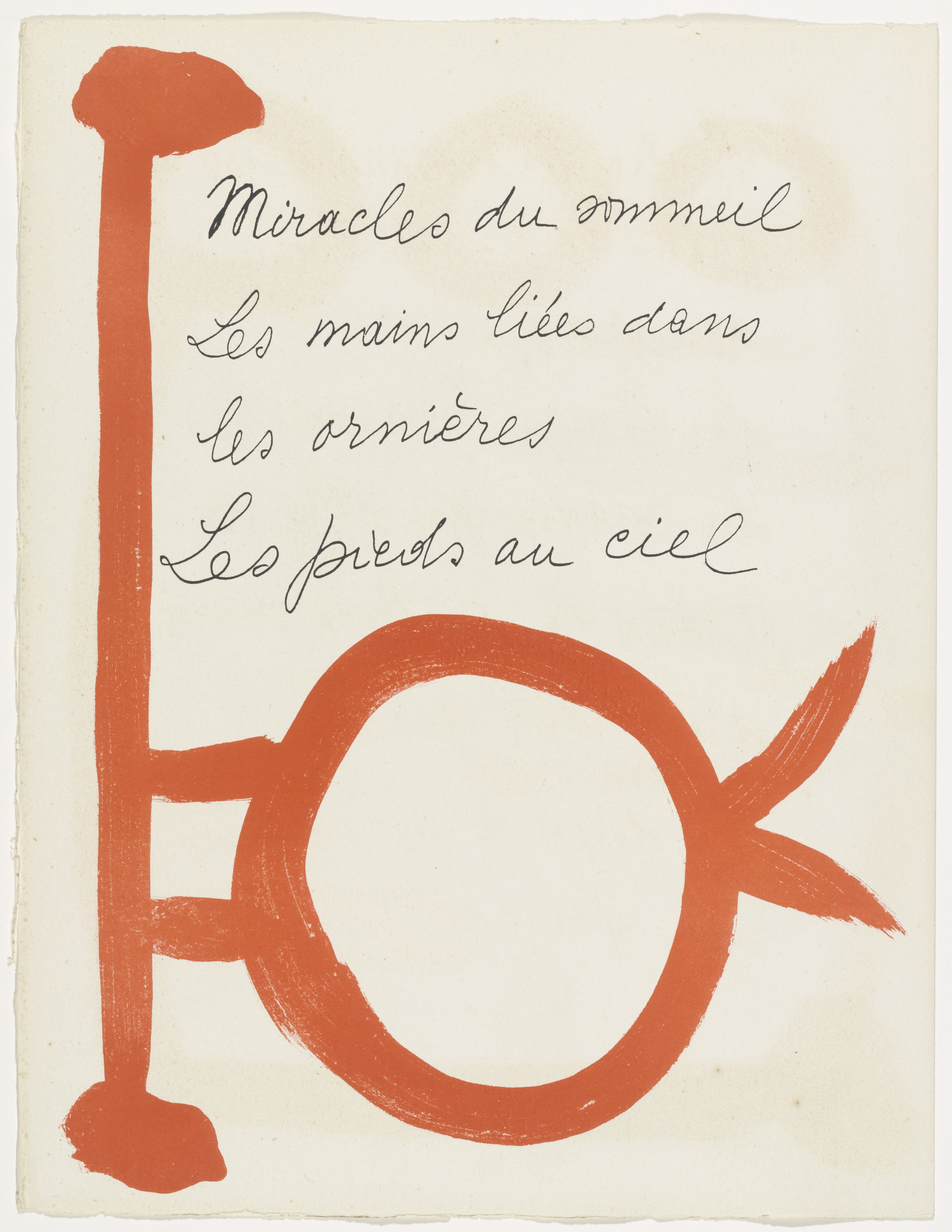 Pablo Picasso. In-text plate (page 20) from Le Chant des morts