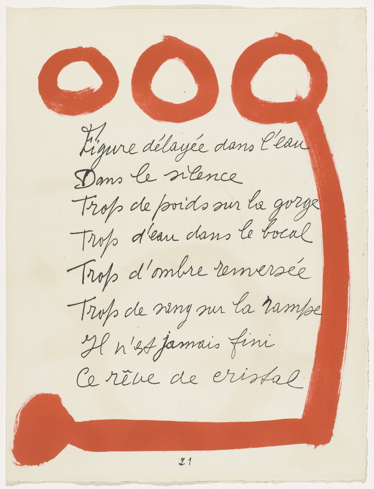 Pablo Picasso. In-text plate (page 21) from Le Chant des morts