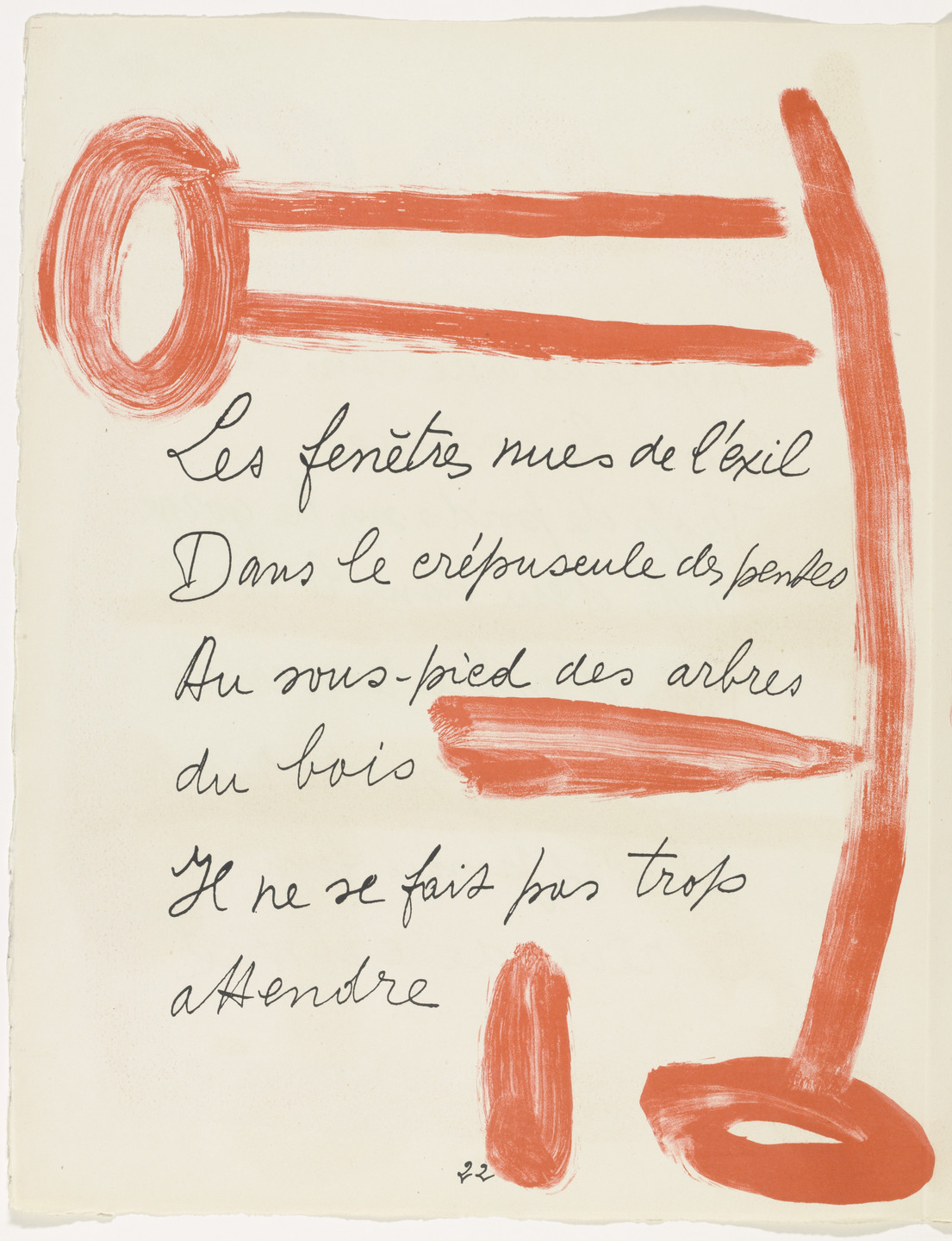 Pablo Picasso. In-text plate (page 22) from Le Chant des morts. 1945–48, published 1948