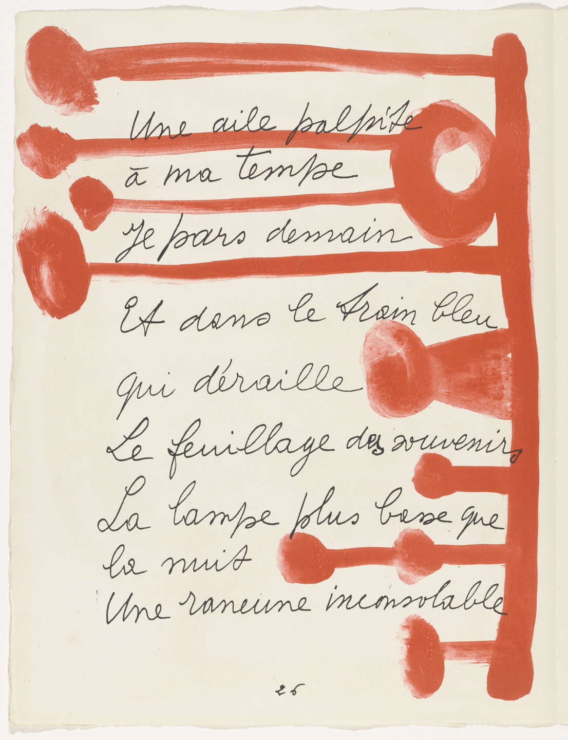 Pablo Picasso. In-text plate (page 26) from Le Chant des morts. 1945–48, published 1948
