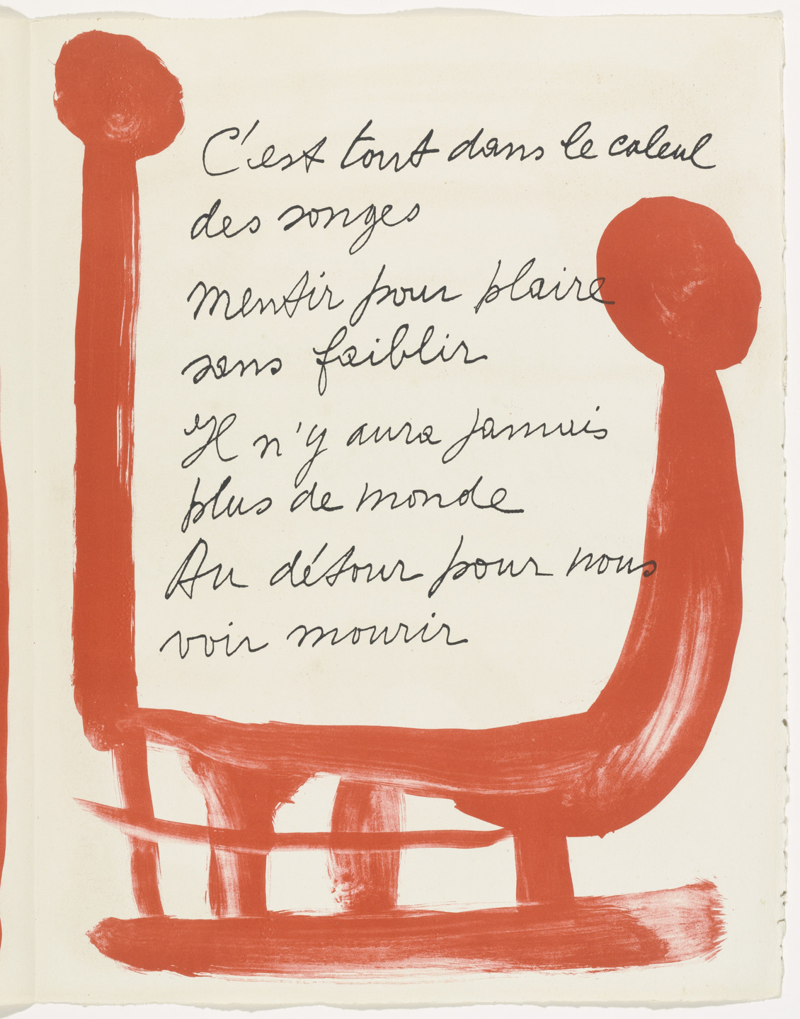 Pablo Picasso. In-text plate (page 27) from Le Chant des morts. 1945–48, published 1948
