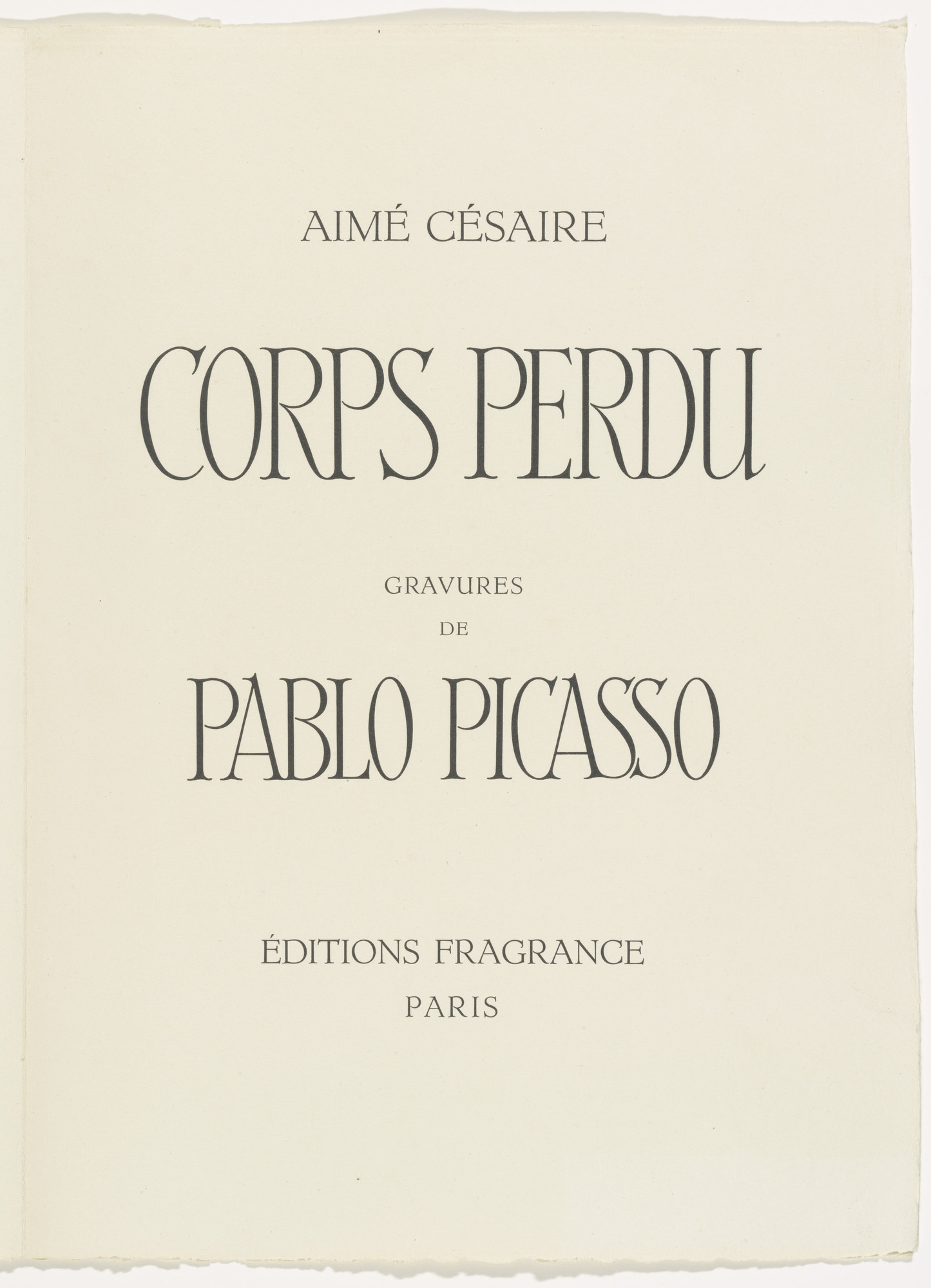 Pablo Picasso. Corps perdu