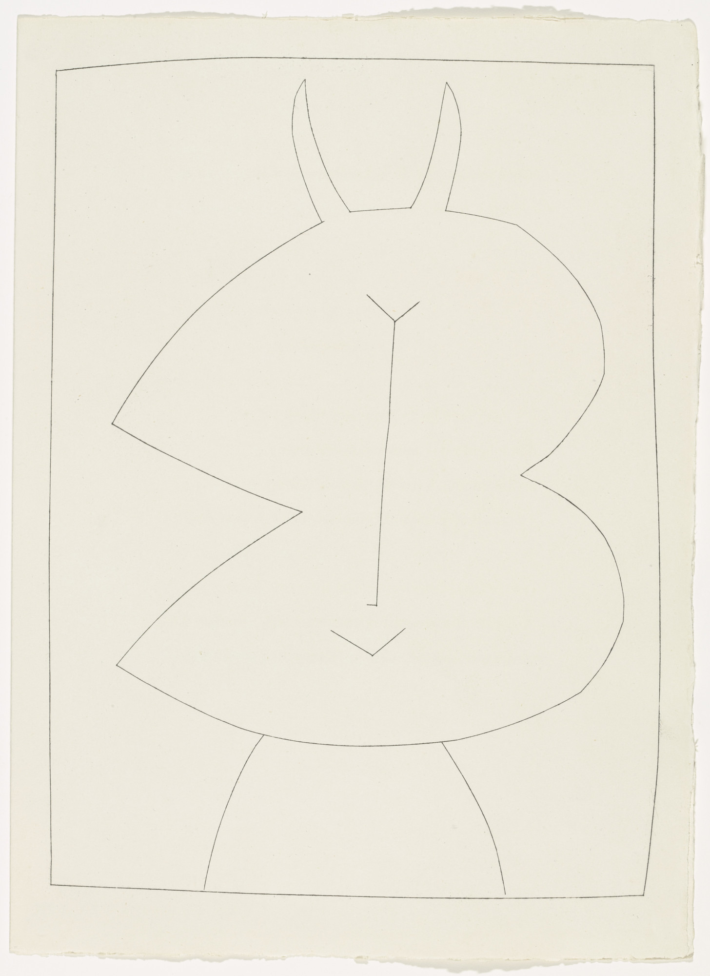 Pablo Picasso. "Hey, Broken Desperado" (plate, page 33) from Corps perdu