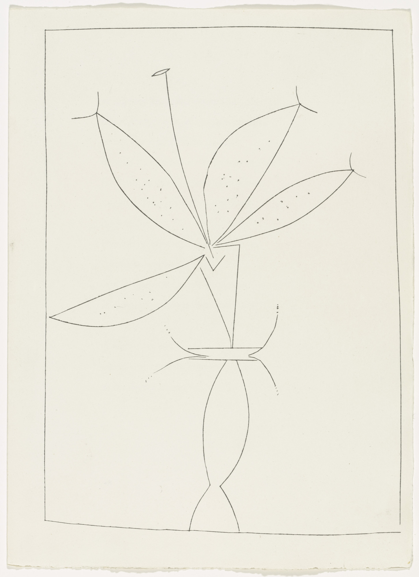 Pablo Picasso. Nothingness Nor Diamond (plate, page 41) from Corps perdu