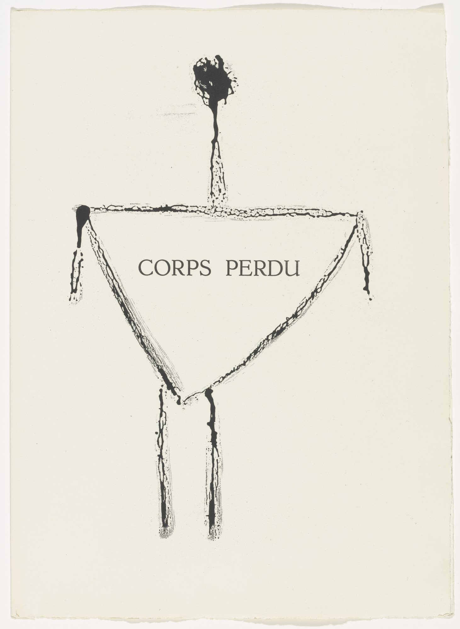Pablo Picasso. "Lost Body" (chapter title, page 49) from Corps perdu