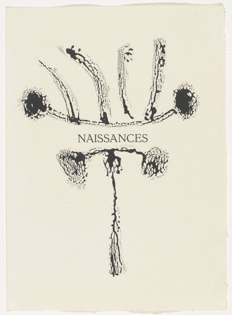 "Births" (chapter title, page 61) from Corps perdu