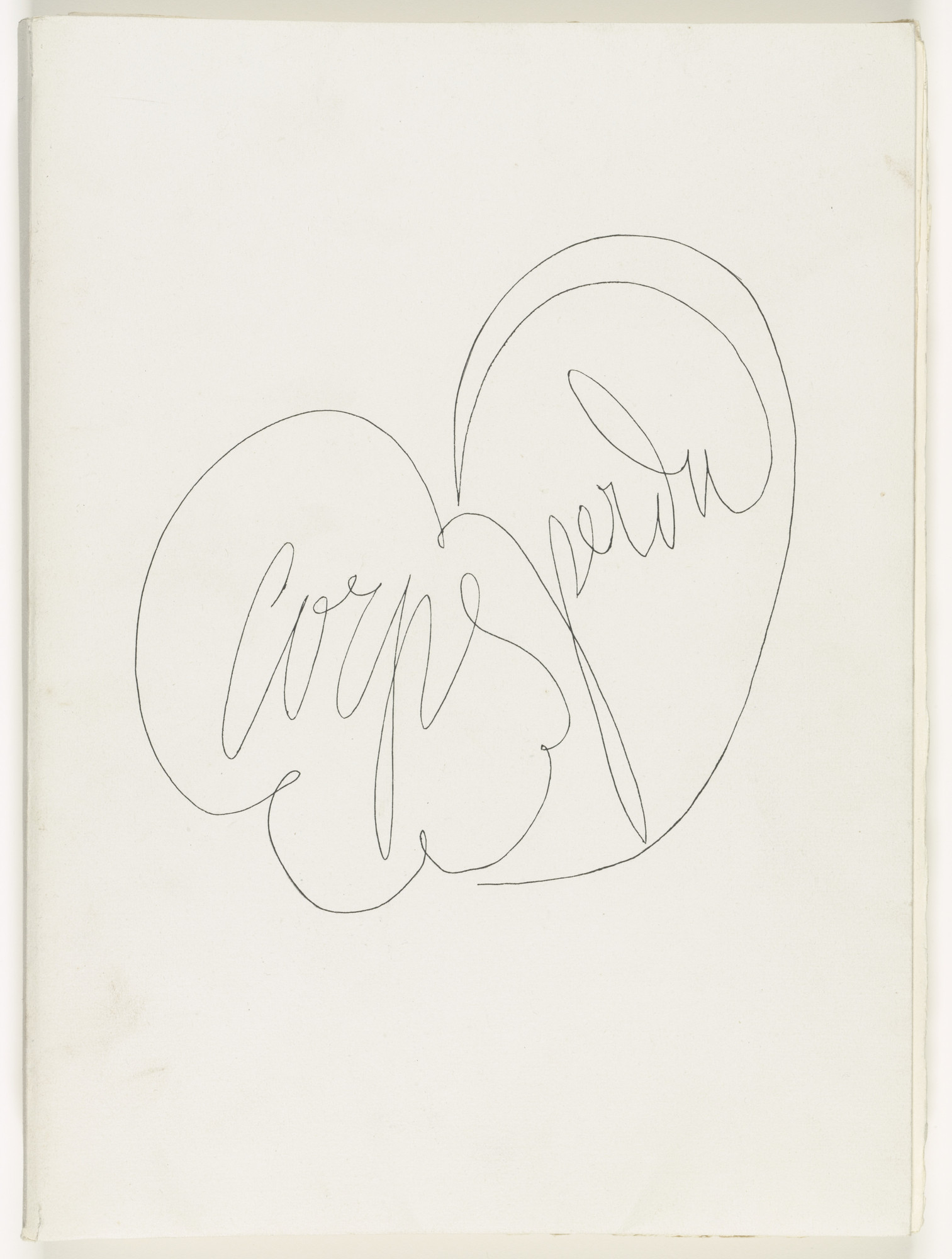 Pablo Picasso. Wrapper front from Corps perdu