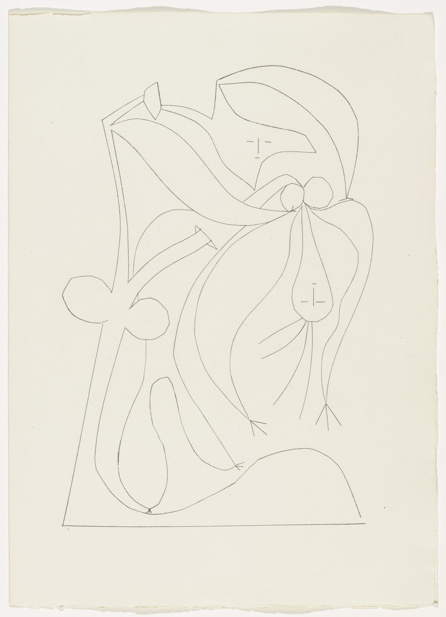 Pablo Picasso. Embrace (plate, page 81) from Corps perdu