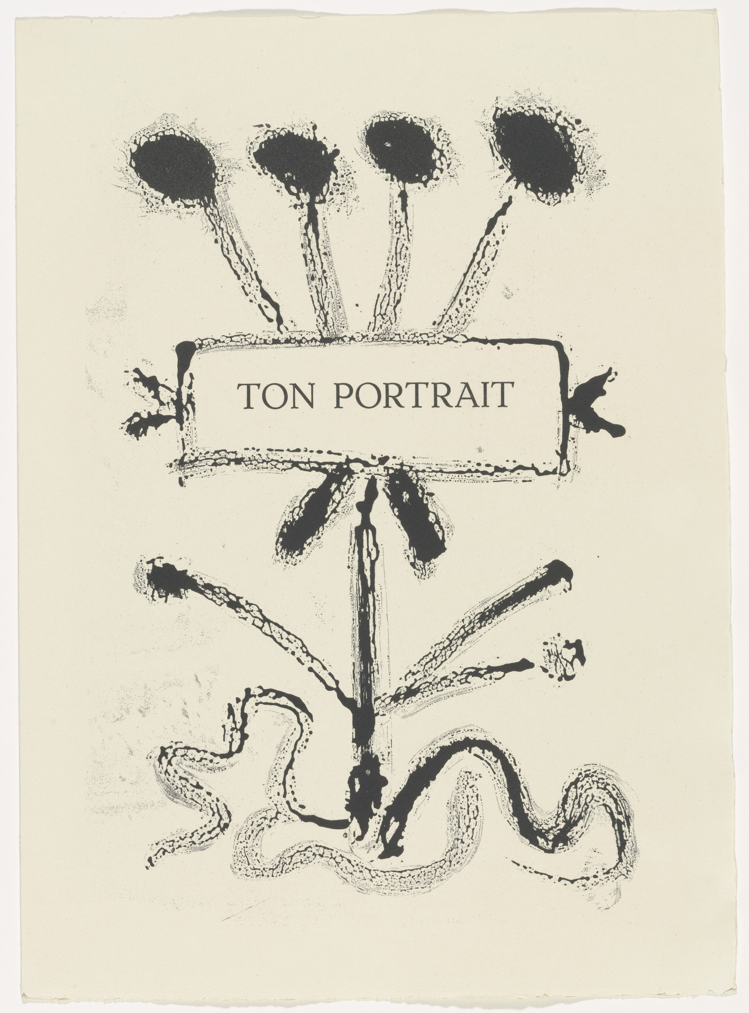 Pablo Picasso. "Your Portrait" (chapter title, page 85) from Corps perdu