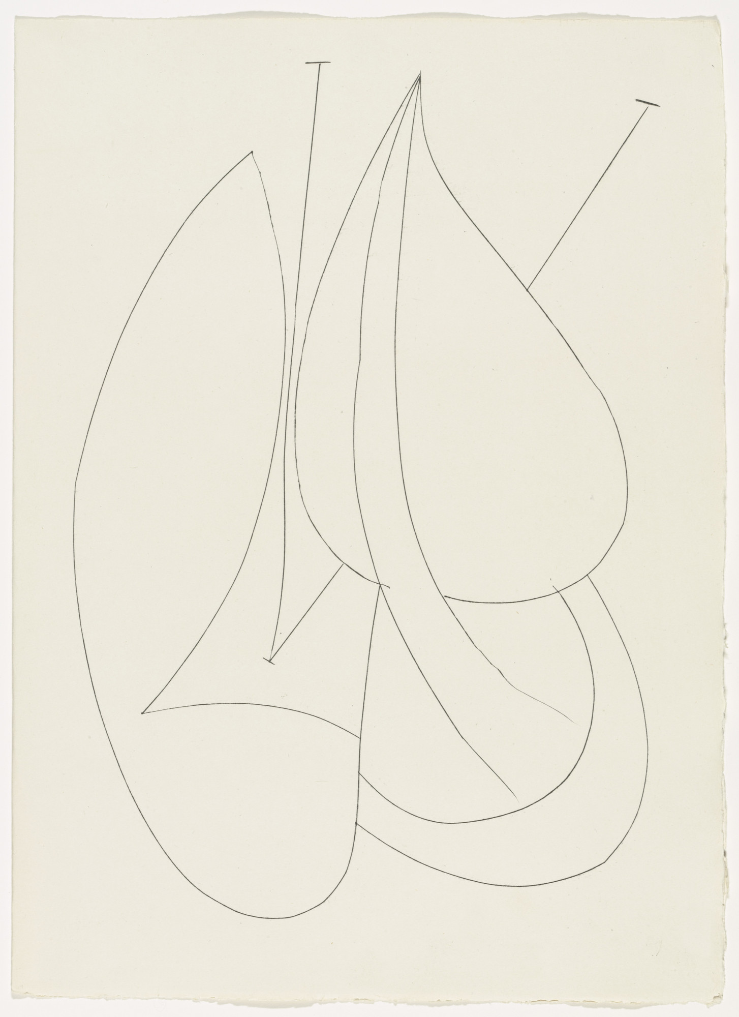 Pablo Picasso. Leaves (plate, page 93) from Corps perdu