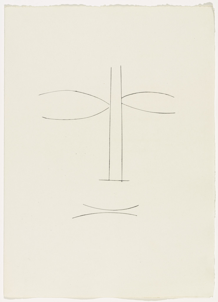 Face (plate, page 101) from Corps perdu