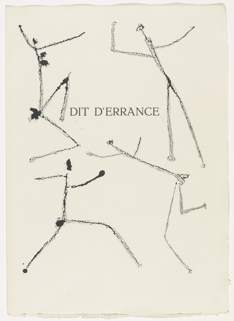 "Tell of Wanderings" (chapter title, page 109) from Corps perdu