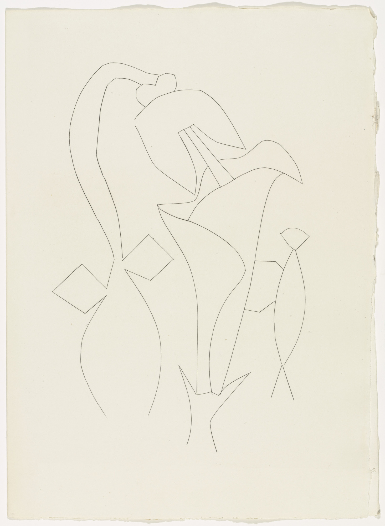 Pablo Picasso. Criminal Before Birth (plate, page 117) from Corps perdu