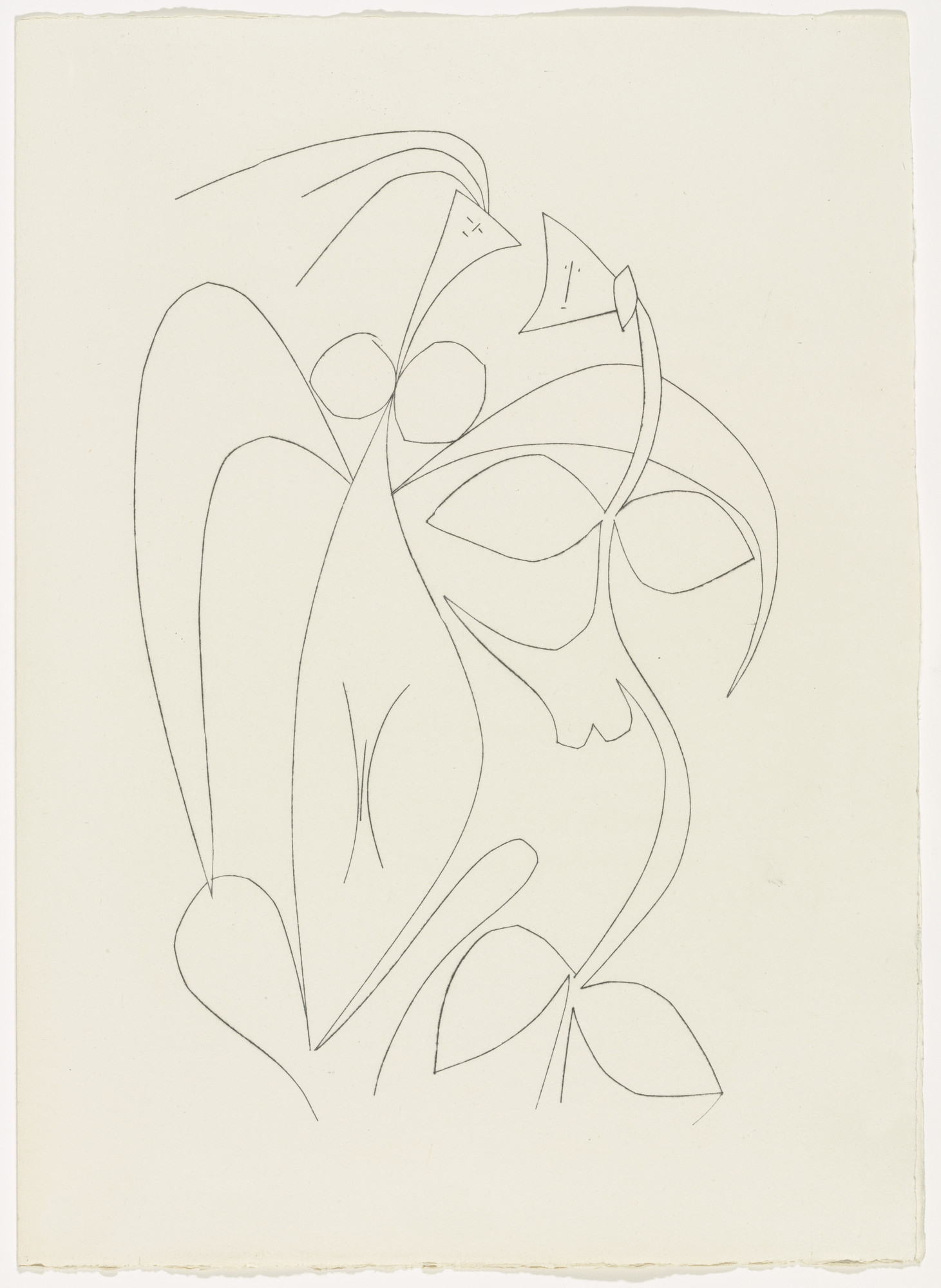 Pablo Picasso. Couple (plate, page 5) from Corps perdu