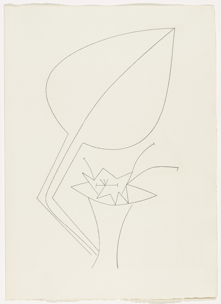 Leaf (plate, page 9) from Corps perdu