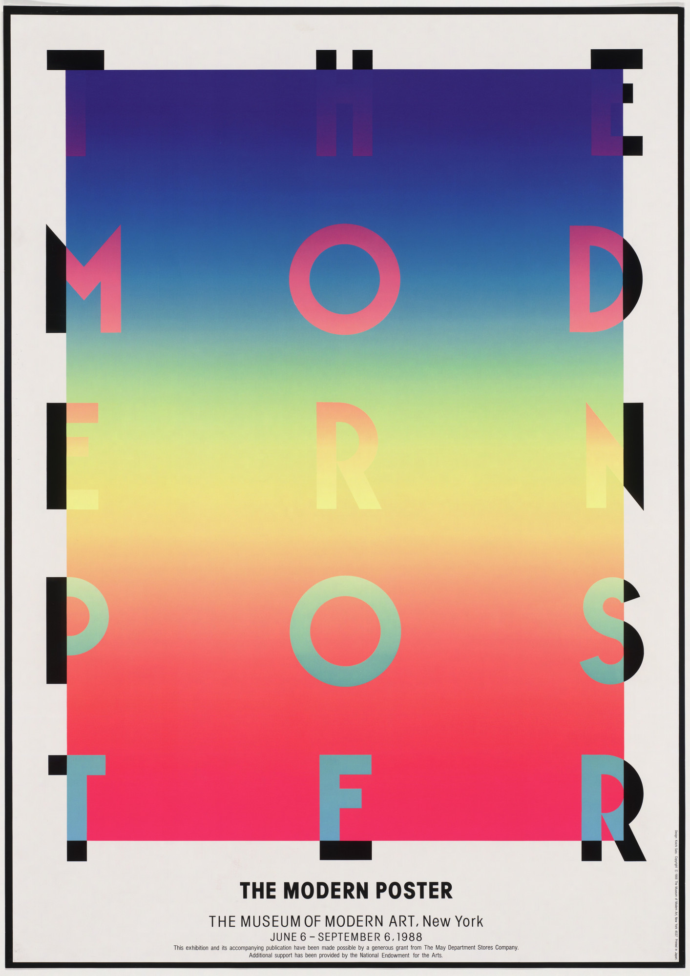 Koichi Sato. The Modern Poster, The of Art, New York. 1988 MoMA