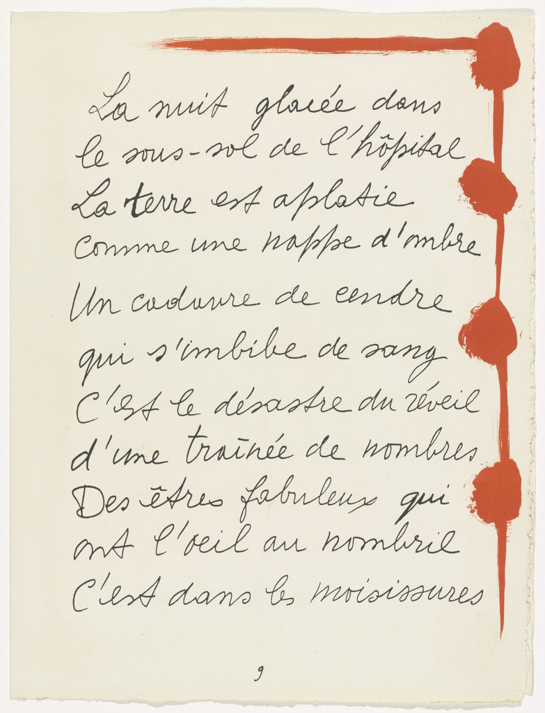 In-text plate (page 9) from Le Chant des morts
