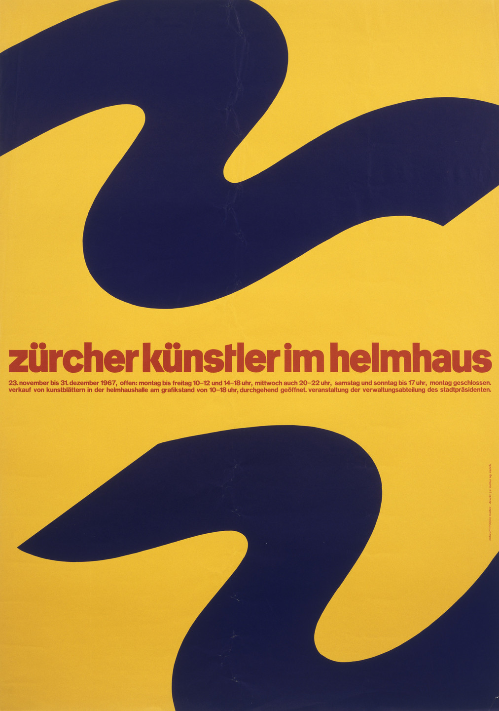 Fridolin Müller. Zürcher Künstler im Helmhaus. 1967