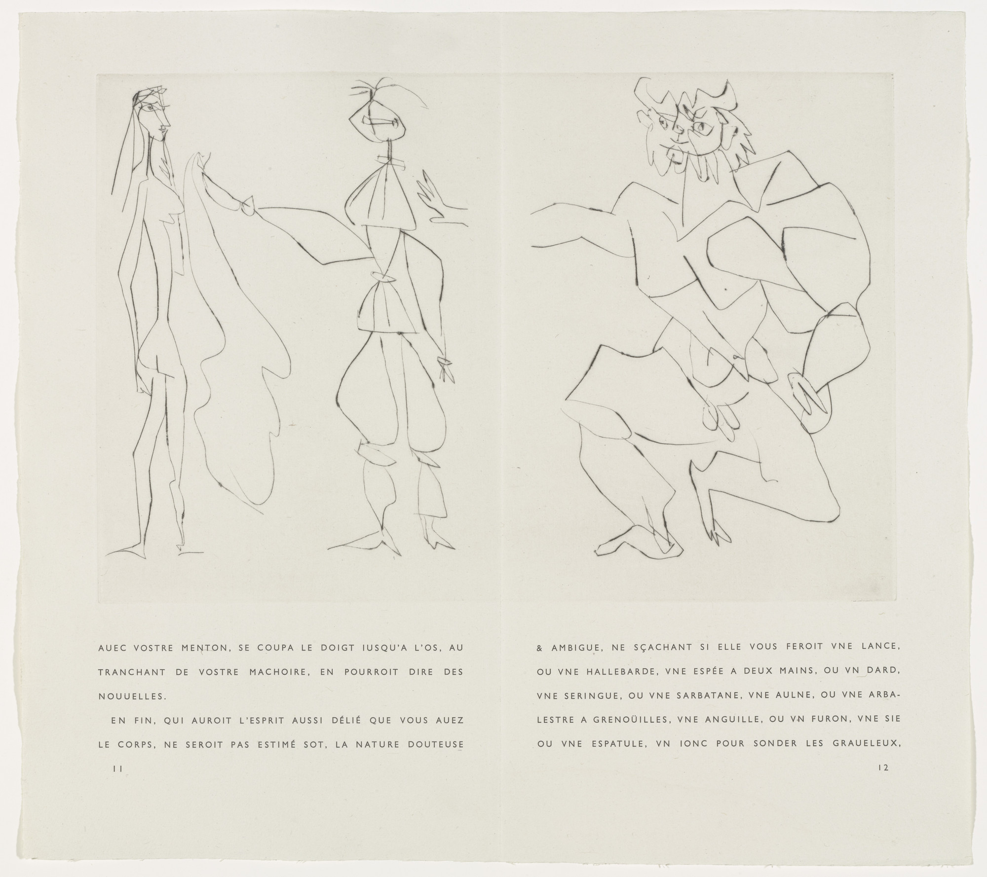 Pablo Picasso. Untitled from the illustrated book La Maigre