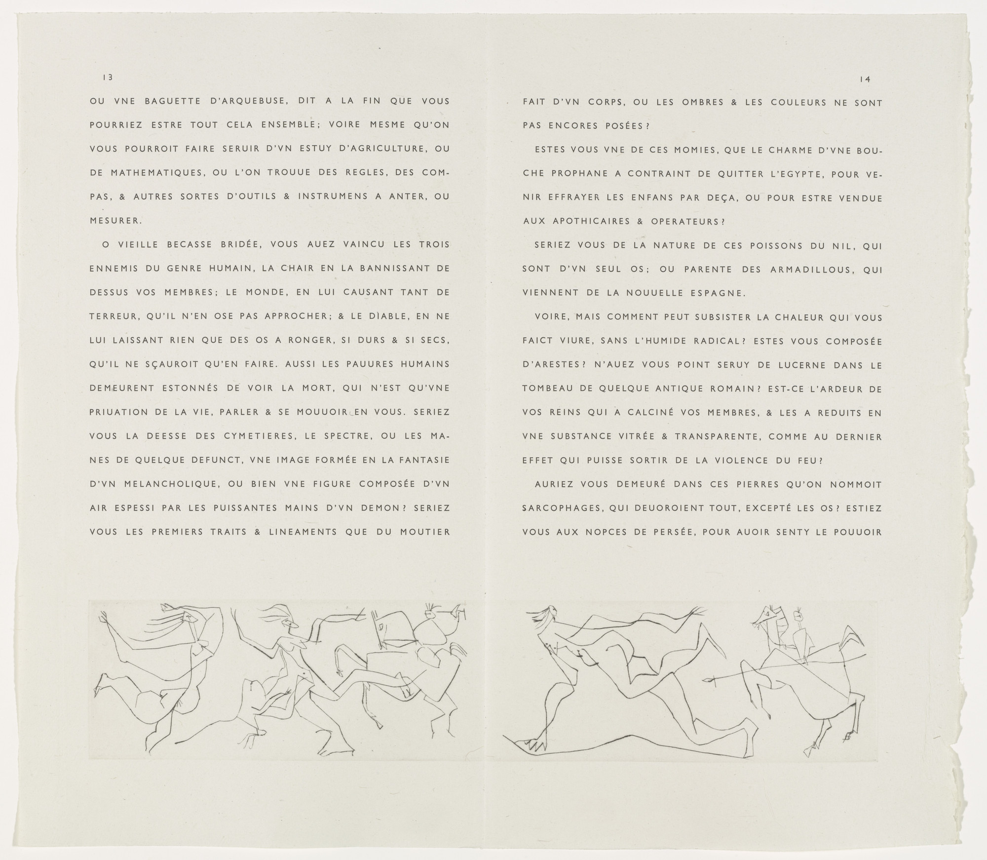 Pablo Picasso. Untitled from the illustrated book La Maigre