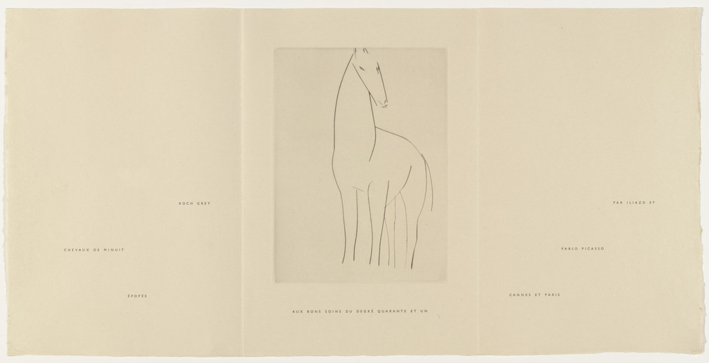 Title page (folio 5) from Chevaux de minuit