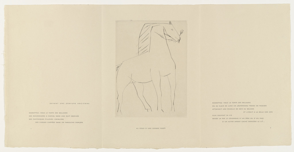 In-text plate (folio 9) from Chevaux de minuit