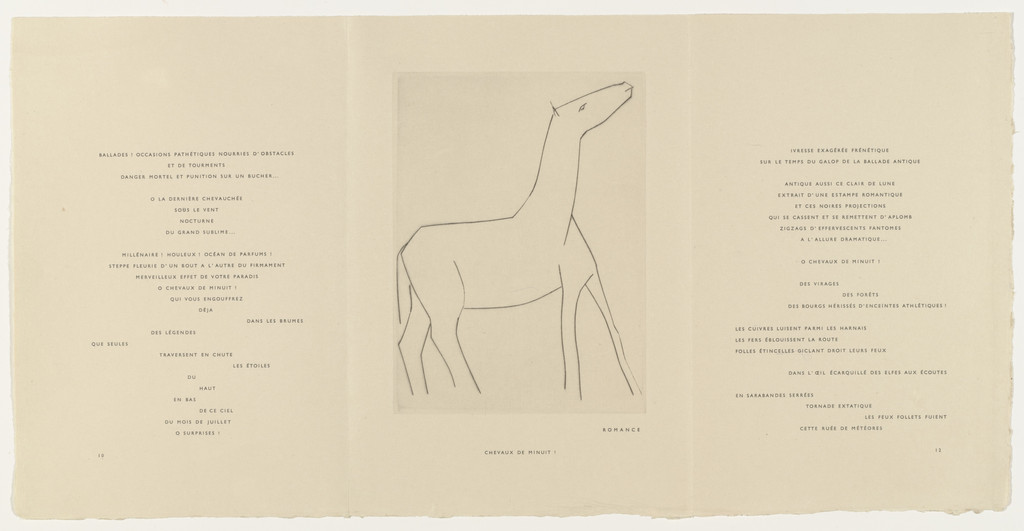 In-text plate (folio 15) from Chevaux de minuit