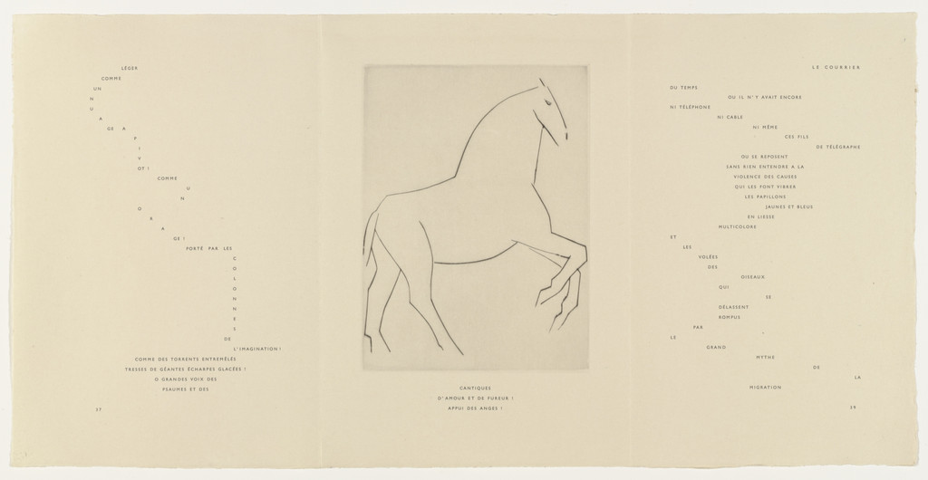 In-text plate (folio 33) from Chevaux de minuit