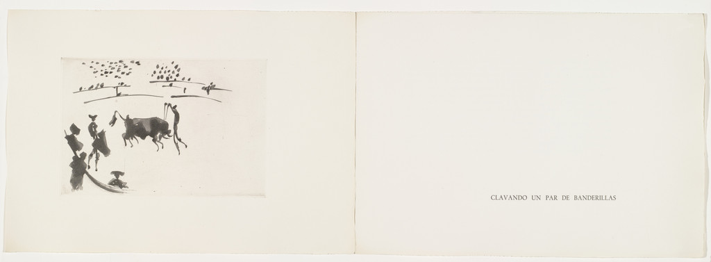 Inserting a Pair of Banderillas, plate 14 from the illustrated book La Tauromaquia