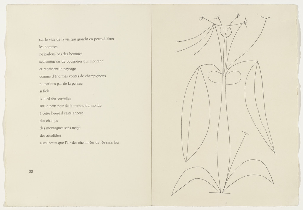 Woman-Flowers (plate, page 89) from Corps perdu