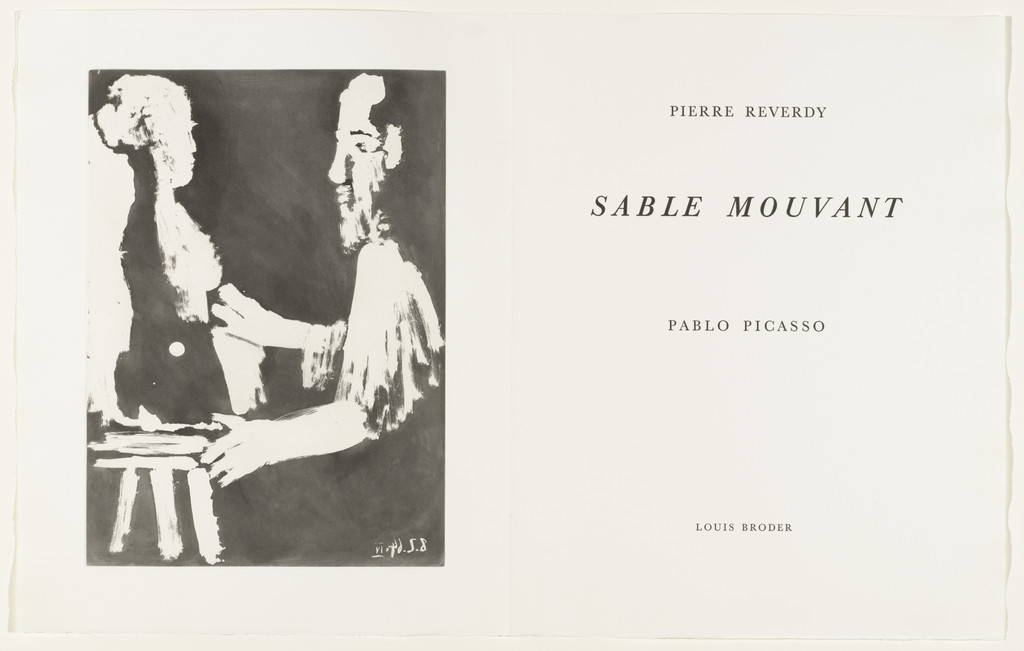 Sculptor at Work (Sculpteur au travail) (frontispiece) from Sable mouvant