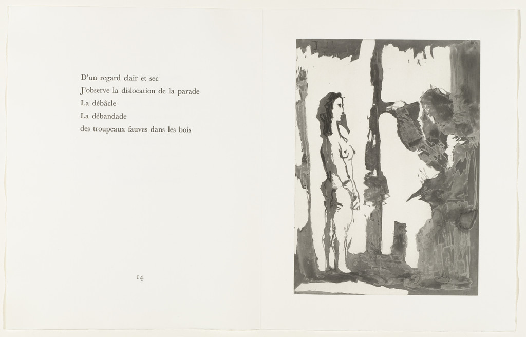 Painter and Model with Long Hair (Peintre et modèle aux cheveux longs) (page 15) from Sable mouvant