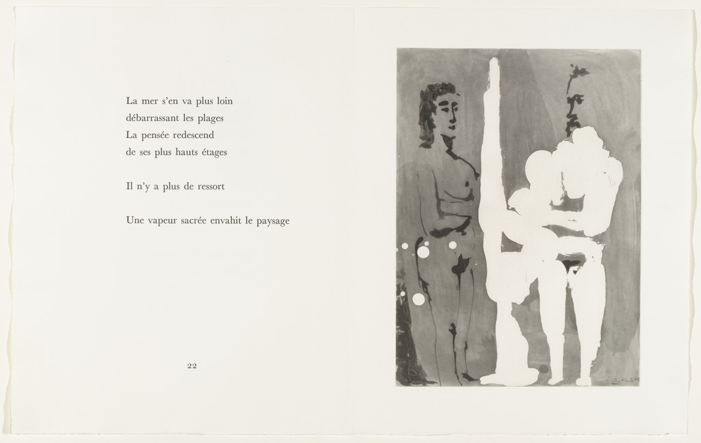 Painter before His Easel with a Model (Peintre debout à son chevalet, avec un modèle) (page 23) from Sable mouvant