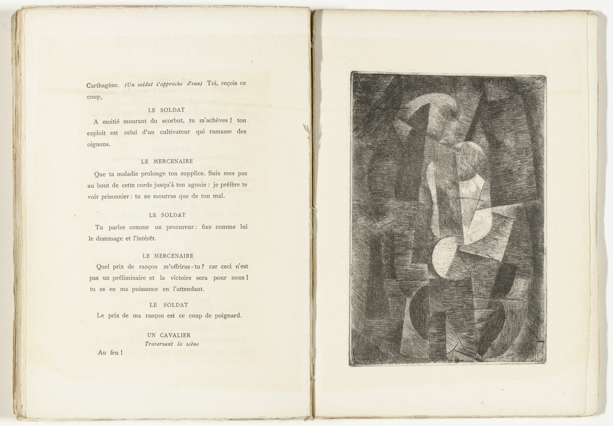 Pablo Picasso. Woman (Femme) from Le Siège de Jérusalem: Grande tentation céleste de Saint Matorel