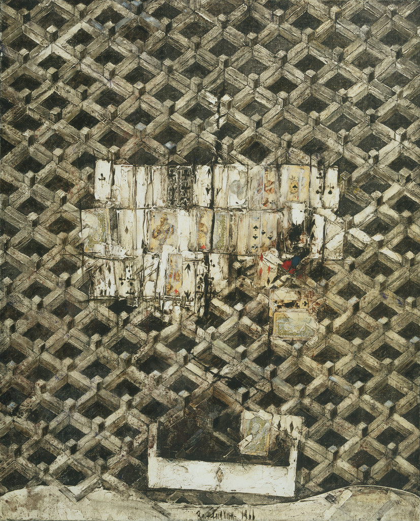 Cards on a Marquetry Table