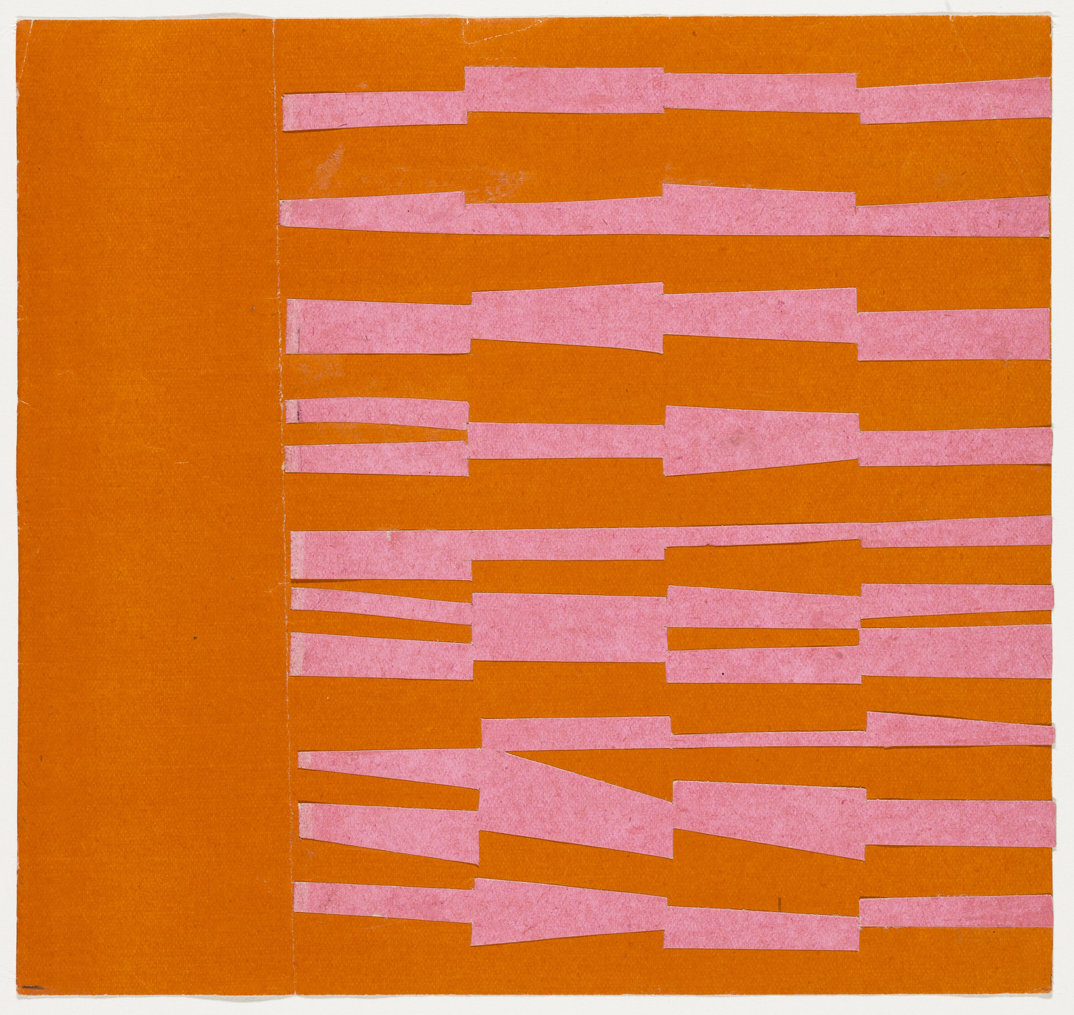 Ellsworth Kelly. Pink and Orange from the series Line Form Color