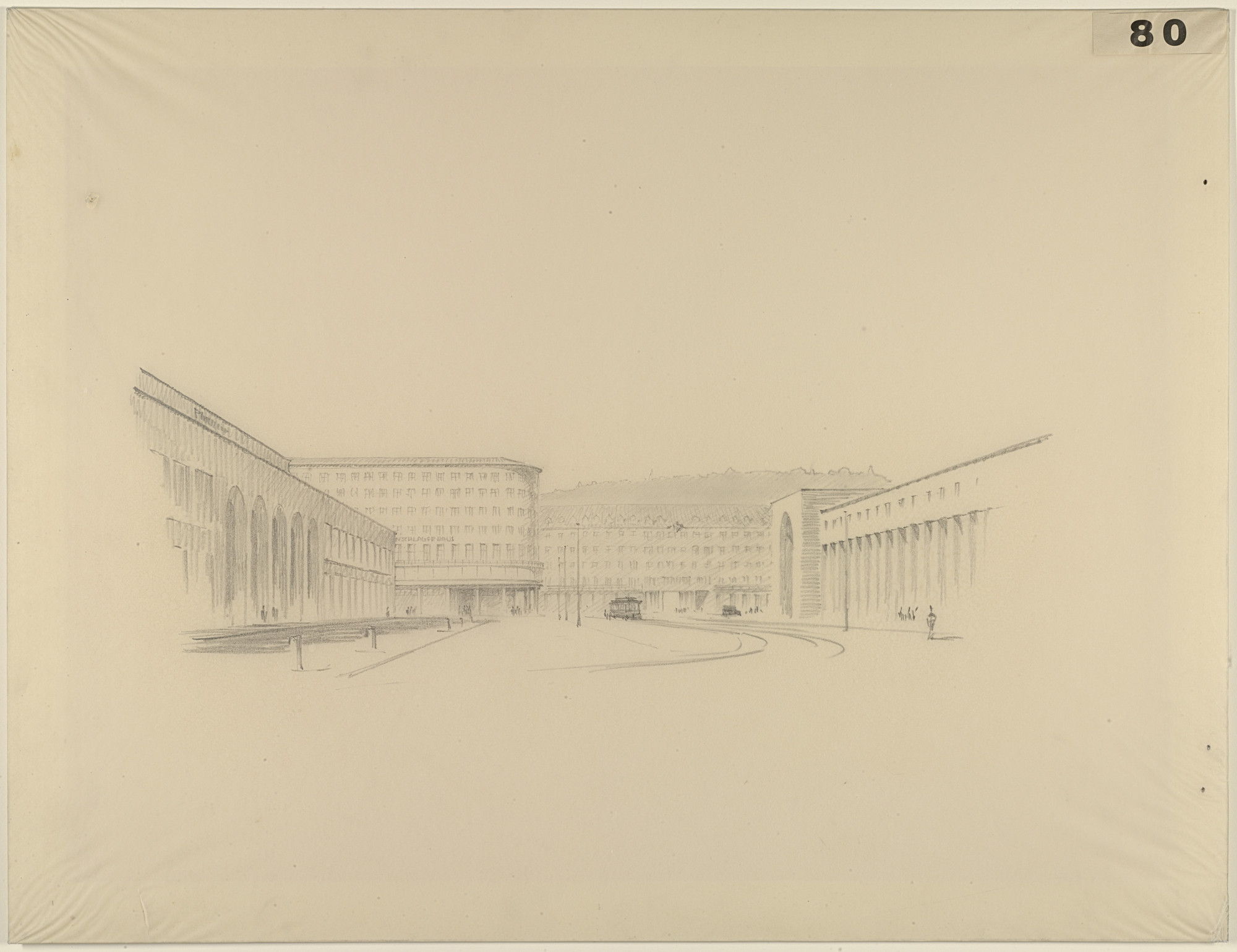 Adolf Abel. Bank and Office Building, project
Stuttgart, Germany
Perspective