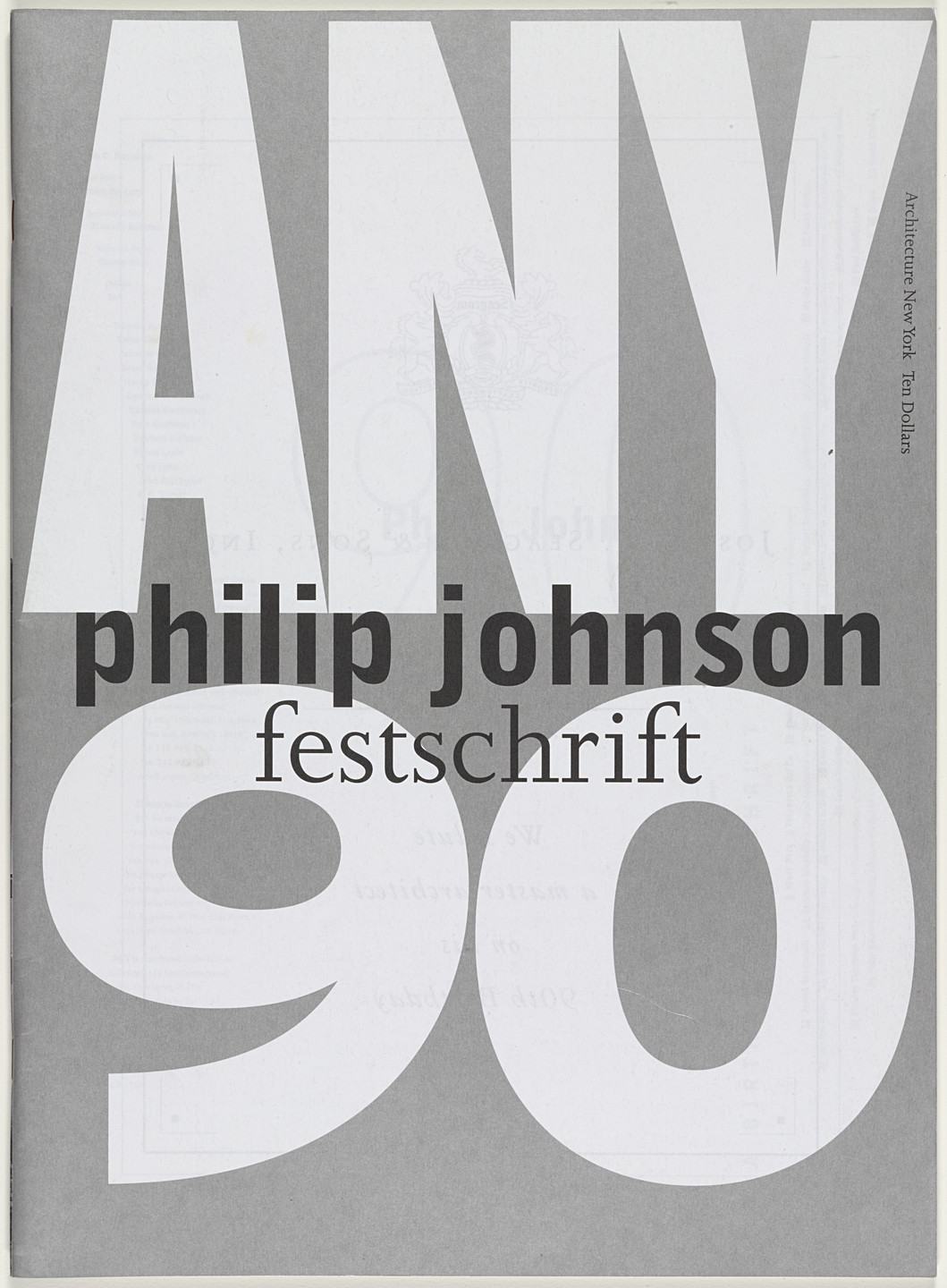 Michael Rock, Susan Sellers, Georgianna Stout. Any Magazine No. 90. 1996