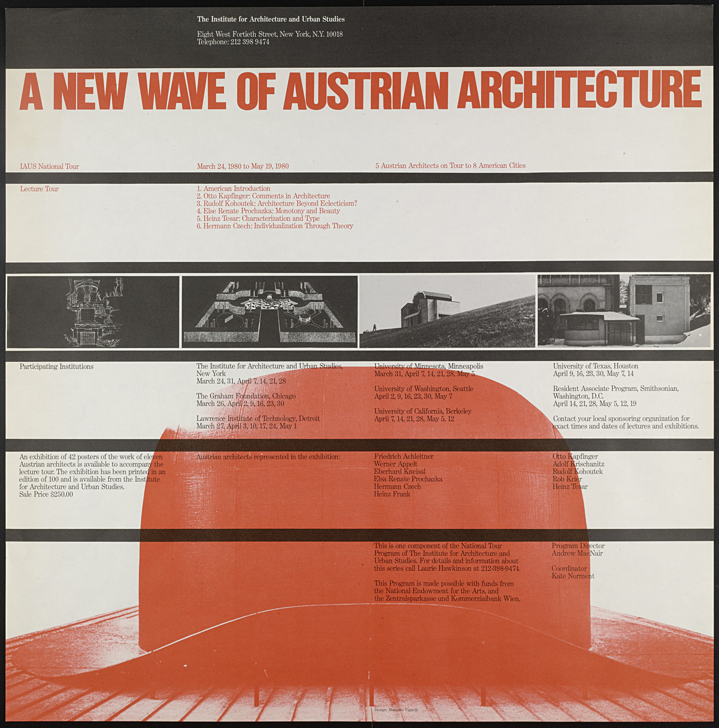 Massimo Vignelli, Lella Vignelli. A New Wave of Austrian Architecture (IAUS). 1980