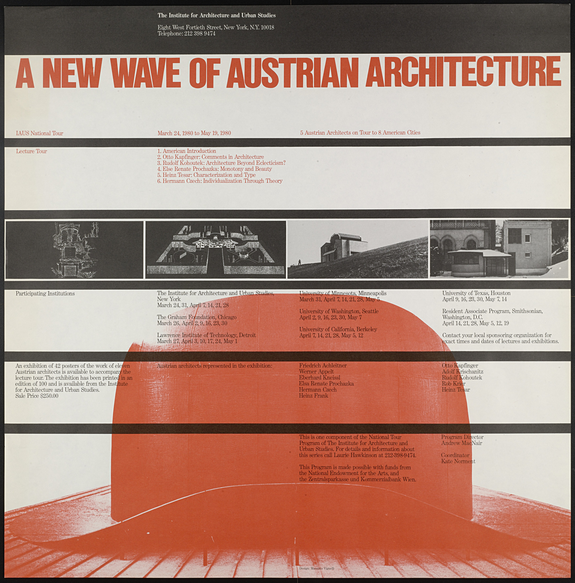 Massimo Vignelli, Lella Vignelli. A New Wave of Austrian Architecture (IAUS)