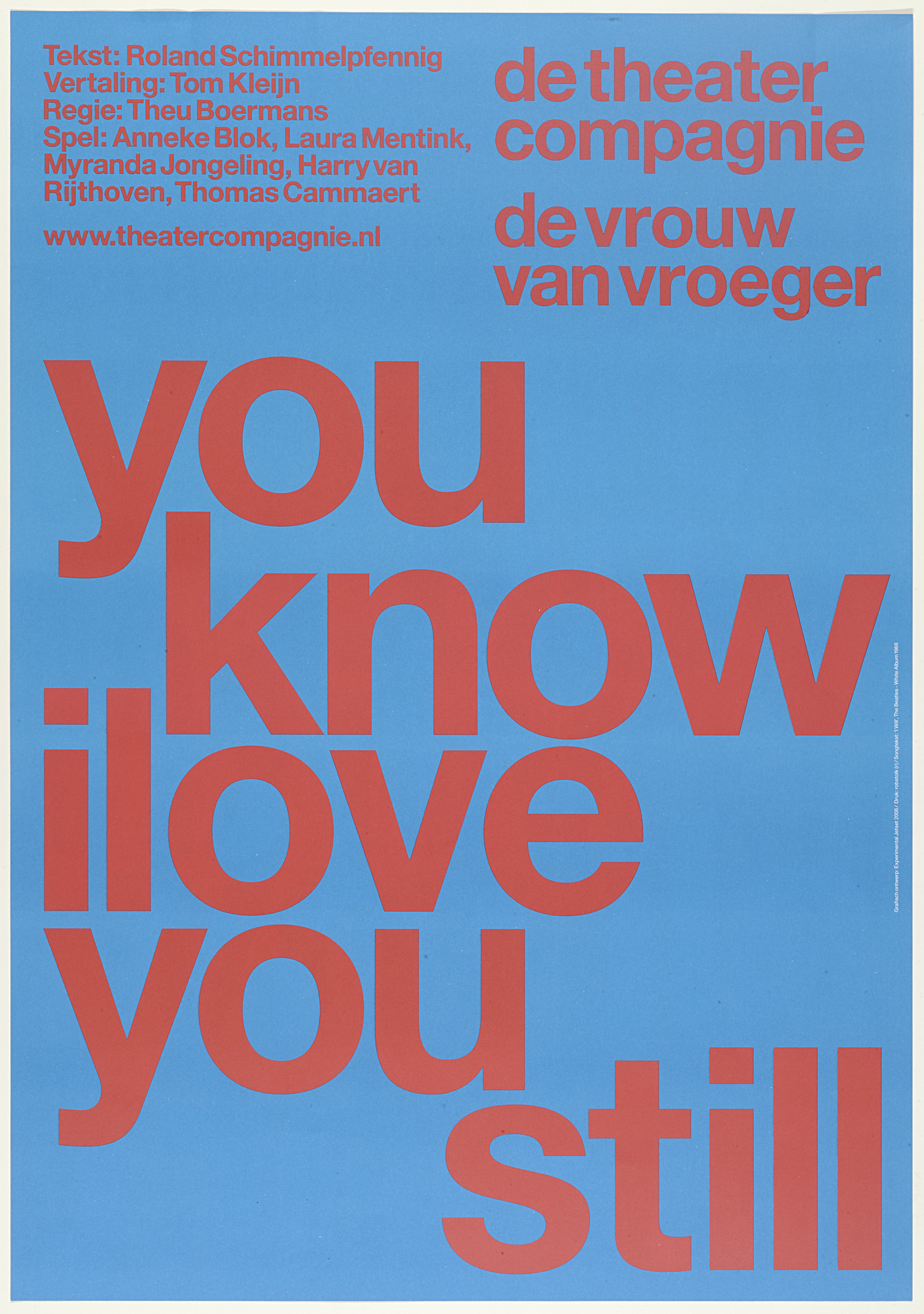 Experimental Jetset. De Theatercompagnie De Vrouw van Vroeger