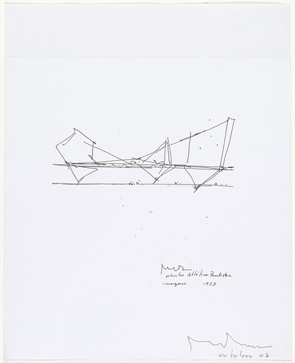 Paulistano Athletic Club Gymnasium, São Paulo, Brazil,
Perspective Sketch