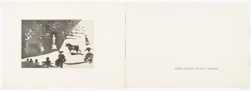 The Feat of Don Tancredo, plate 4 from the illustrated book La Tauromaquia