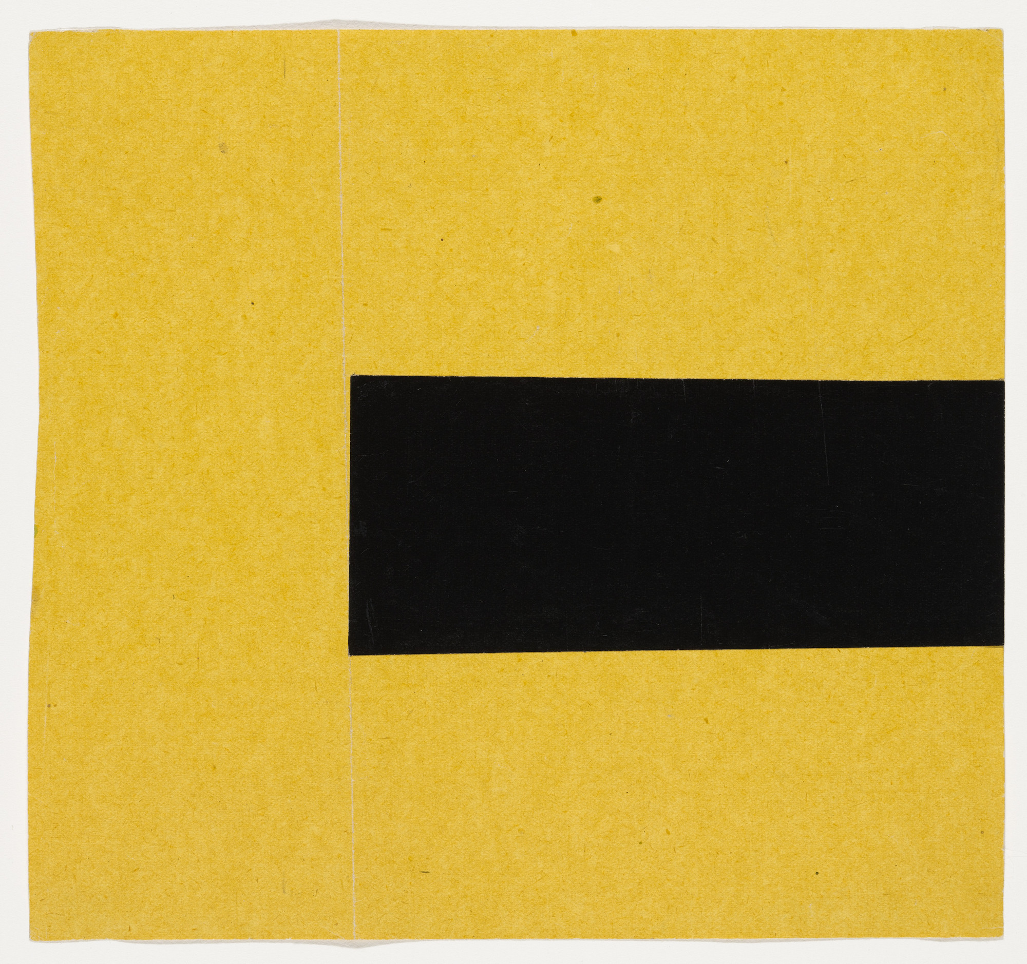 Ellsworth Kelly. Black and Yellow from the series Line Form Color